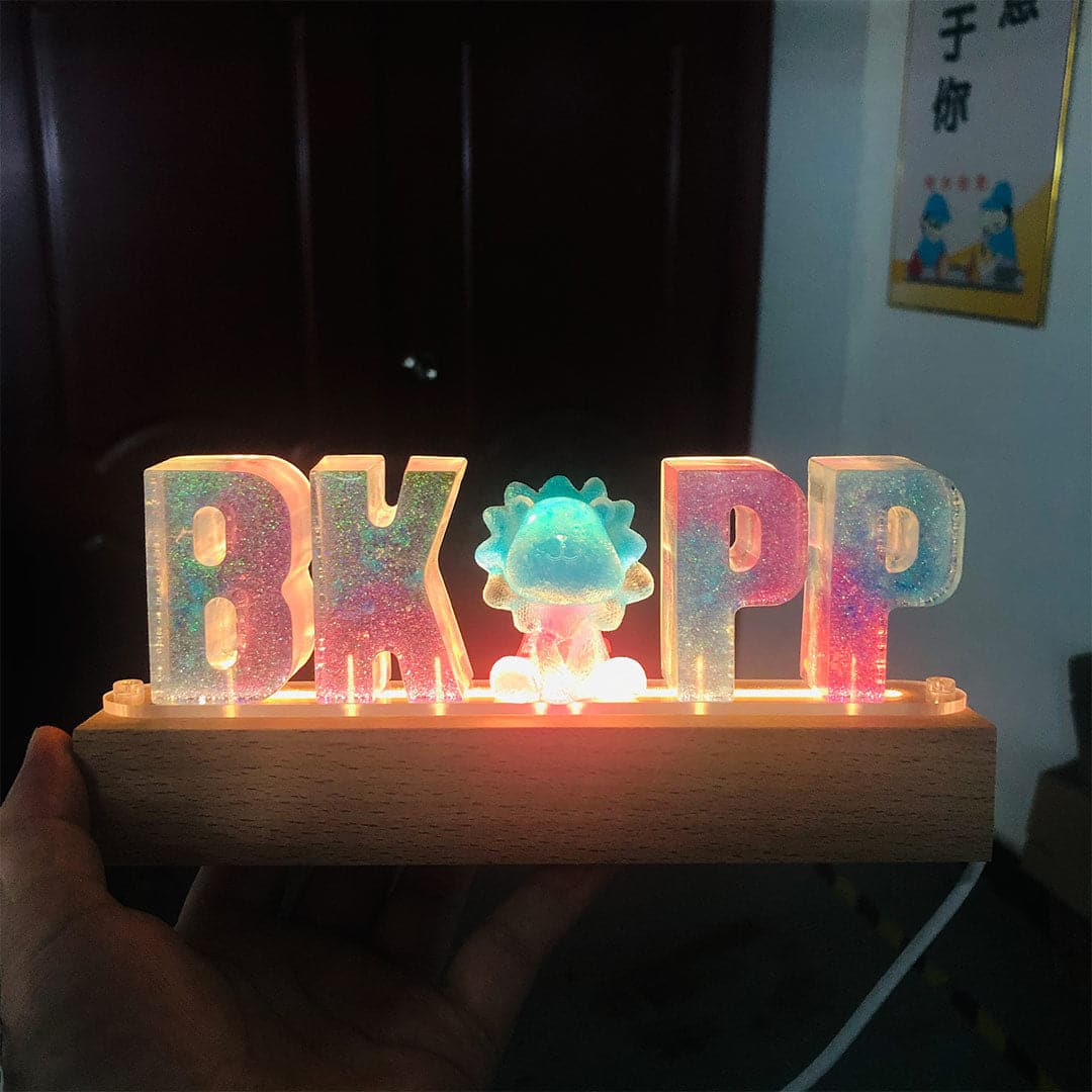 Custom Handmade Real Flower Night Light dylinoshop