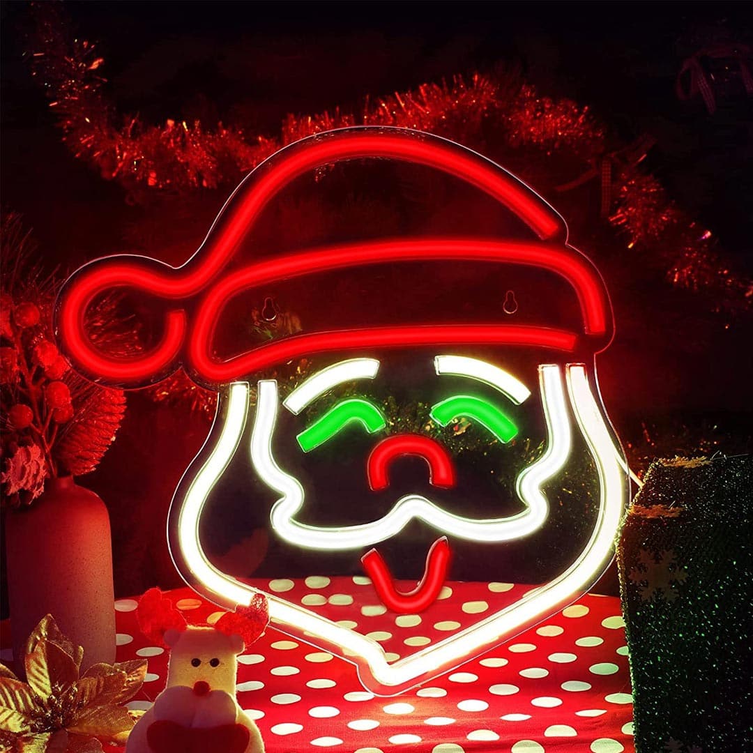 Christmas Santa Claus Neon Lights dylinoshop