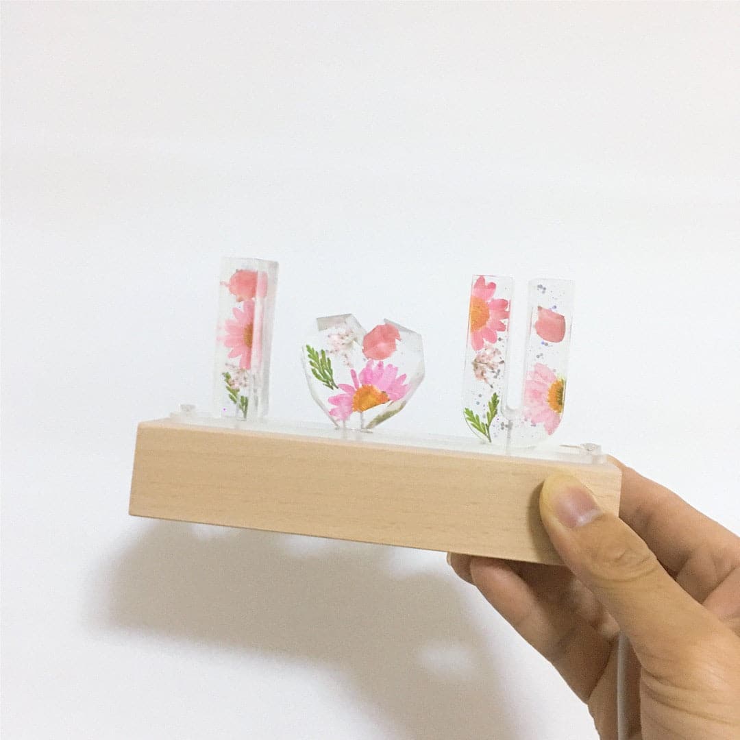 Custom Handmade Real Flower Night Light dylinoshop