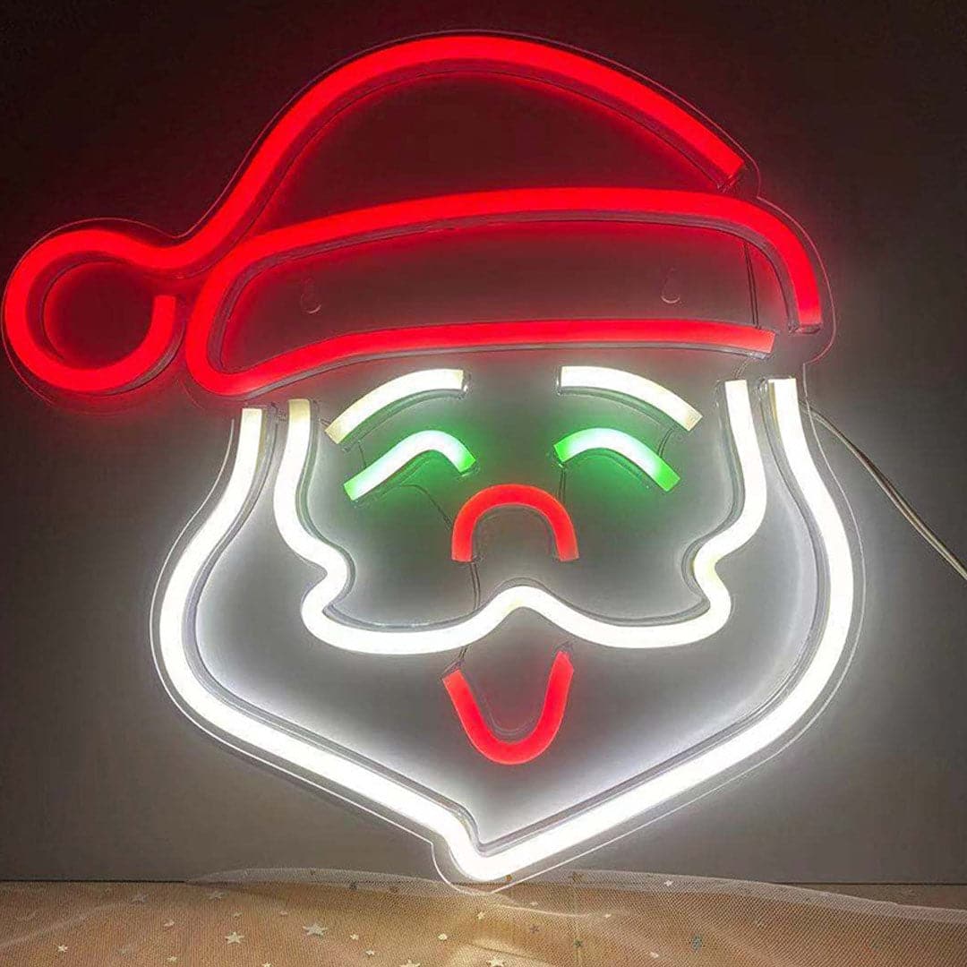 Christmas Santa Claus Neon Lights dylinoshop