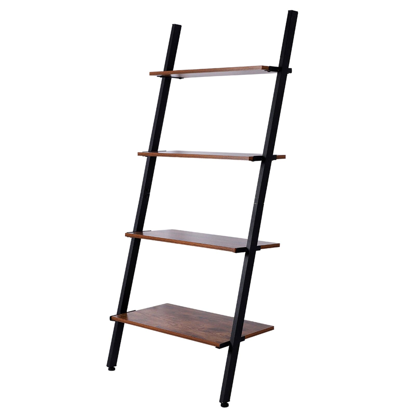 Ladder Shelf 4 Tier Bookshelf Storage Display Shelves Industrial Wood dylinoshop