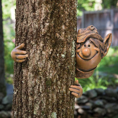 Garden Peeker Elf Tree Hugger Feajoy