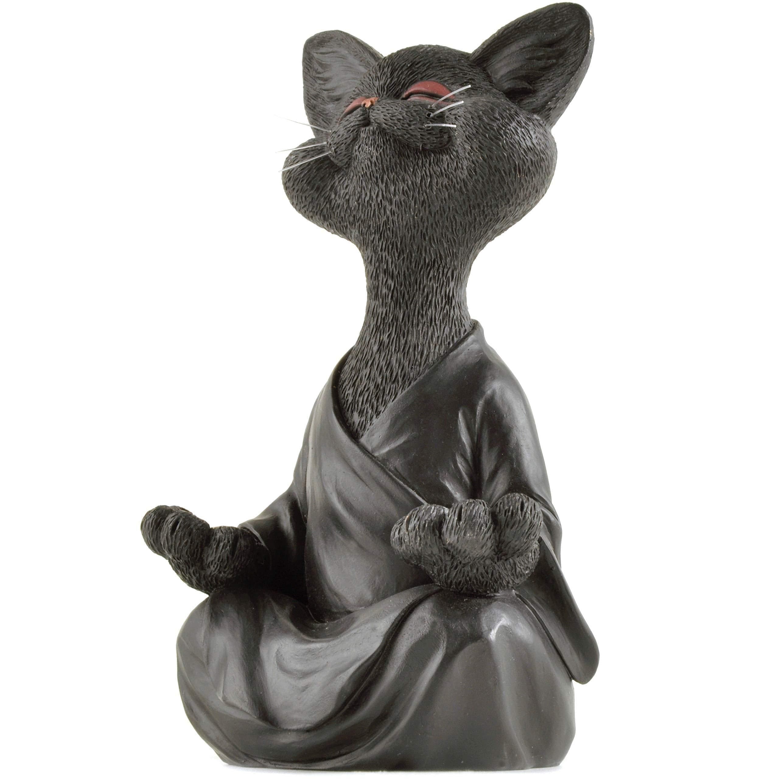 Zen Cat Sculpture feajoy