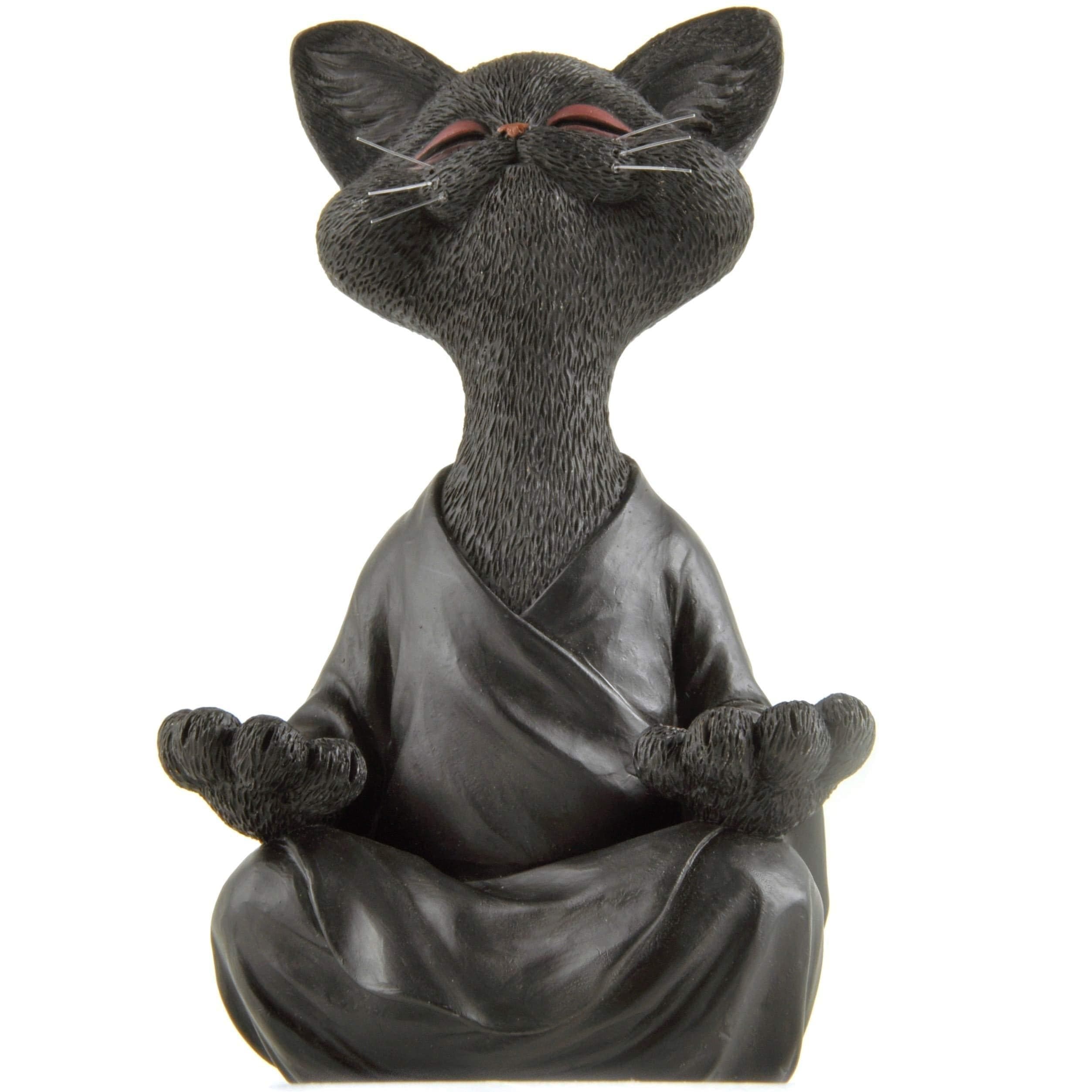 Zen Cat Sculpture feajoy