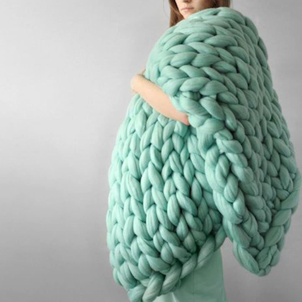 Chunky Knitted Blanket dylinoshop