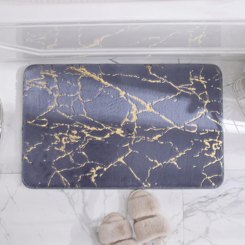 Marble Bathroom Mat Feajoy