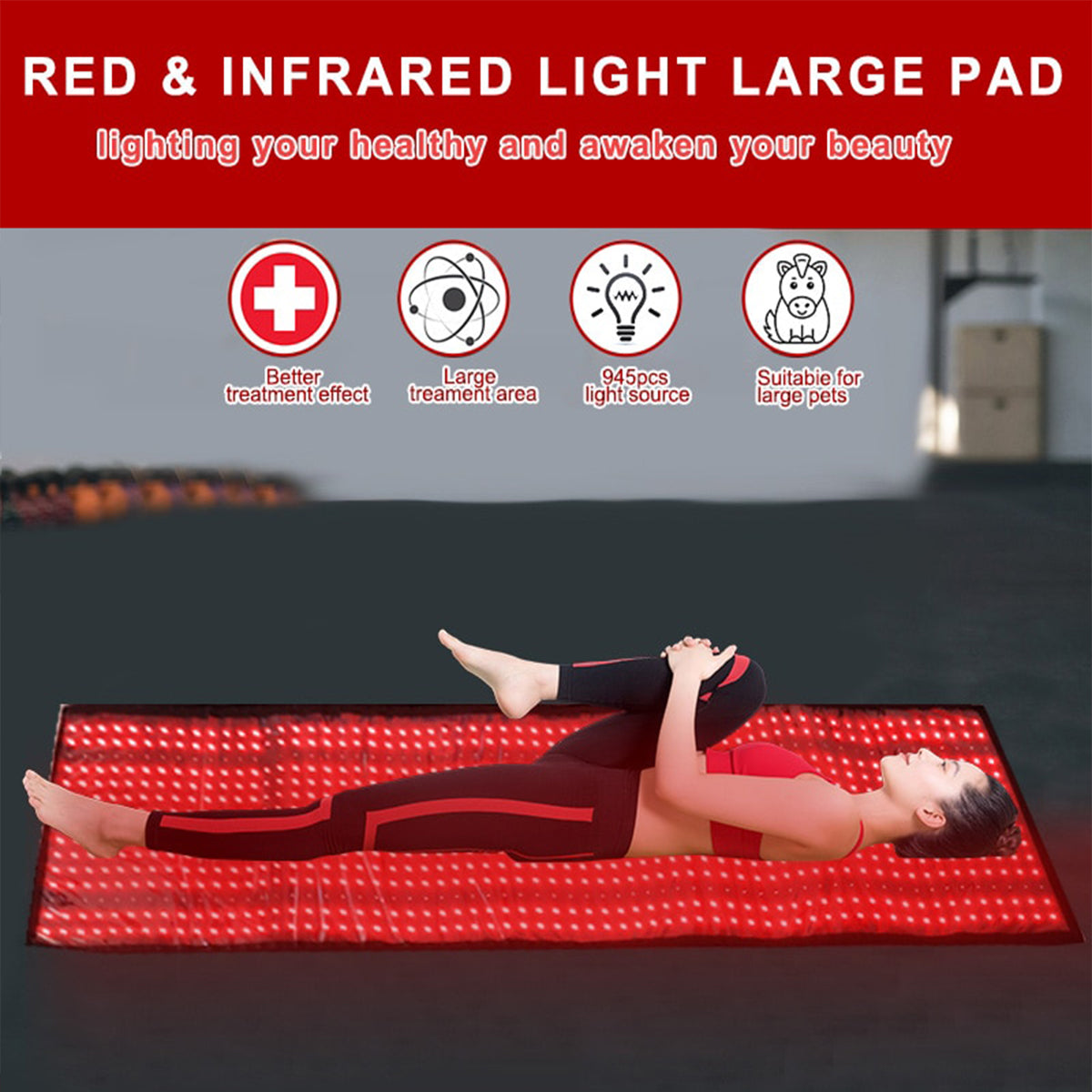 Full-Body Red and Near-Infrared Light Therapy Mat dylinoshop