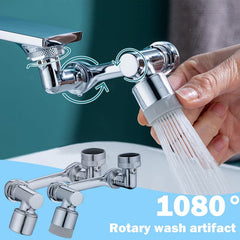 Universal 1080°  Swivel Aerator Multifunction Faucet Extender - Splash Resistant Shower dylinoshop