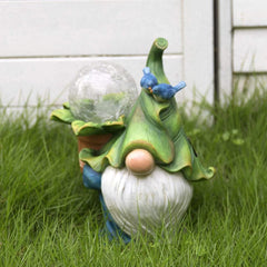 Garden Gnome Solar Statue Feajoy