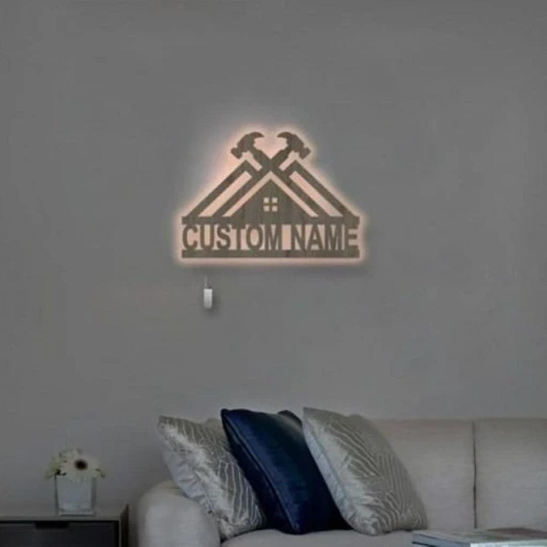 Personalized Wall Decor Lamp Feajoy