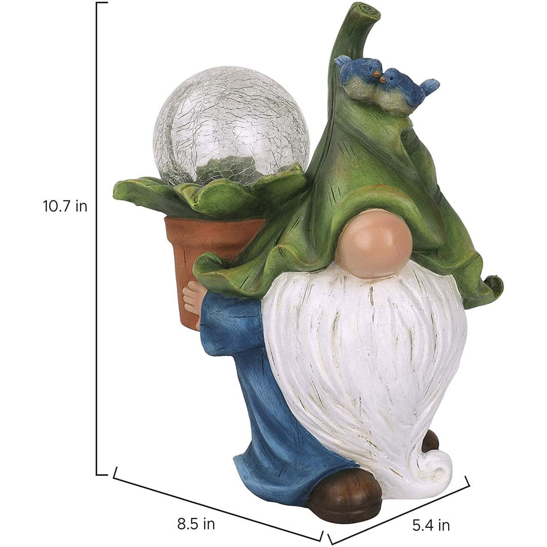 Garden Gnome Solar Statue Feajoy