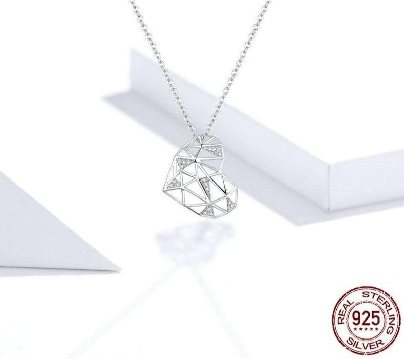 925 Sterling Silver Necklaces Charm Jewelry Big Heart SCN364 Touchy Style