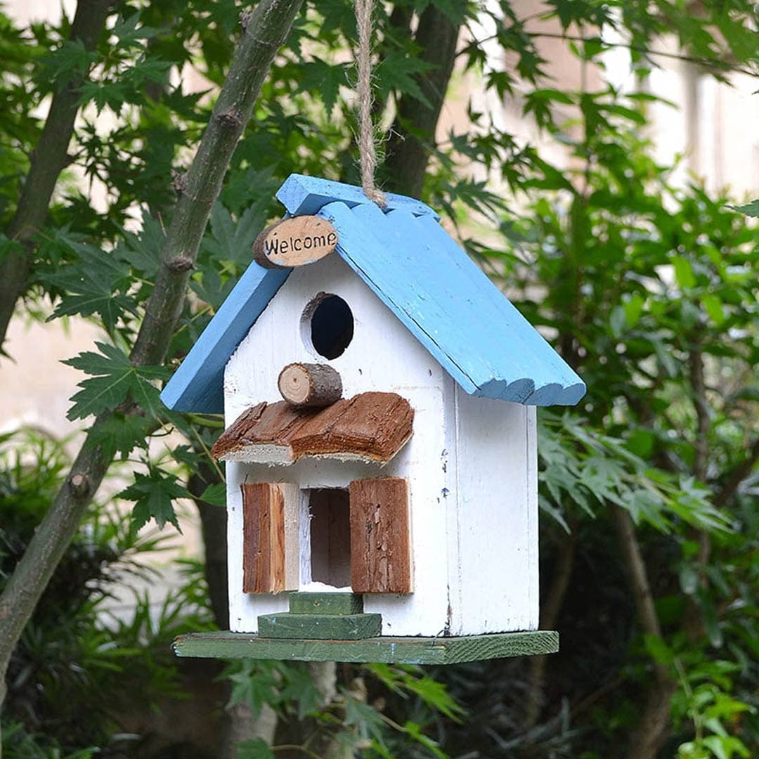 Handmade Wood Birdhouse Feajoy