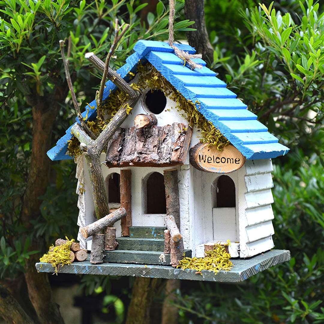 Handmade Wood Birdhouse Feajoy