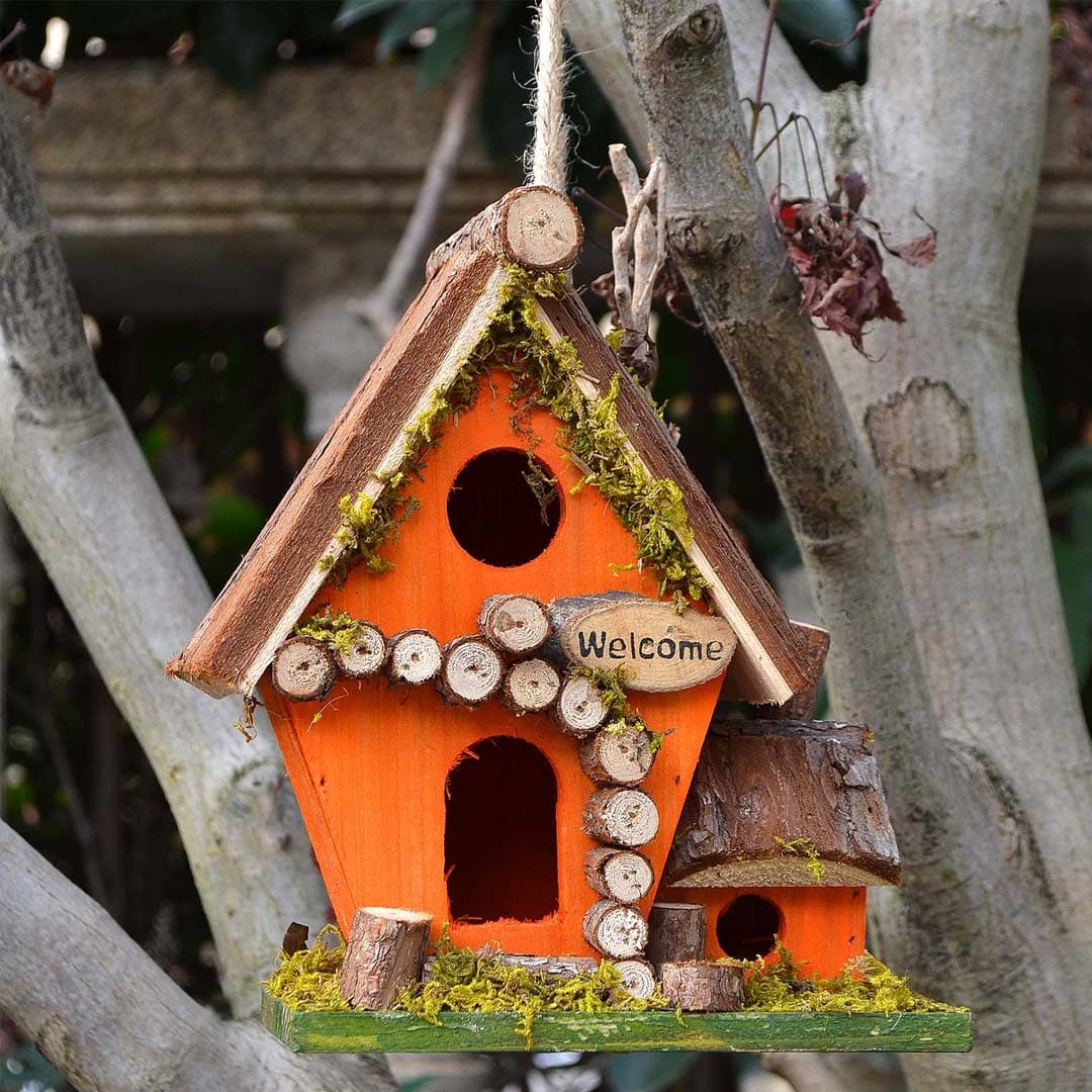 Handmade Wood Birdhouse Feajoy