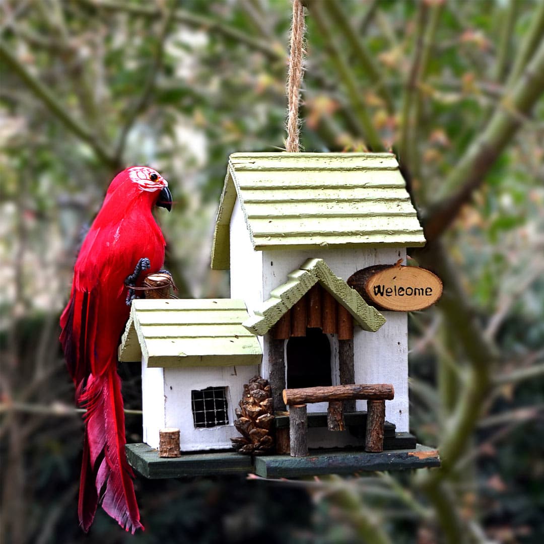 Handmade Wood Birdhouse Feajoy