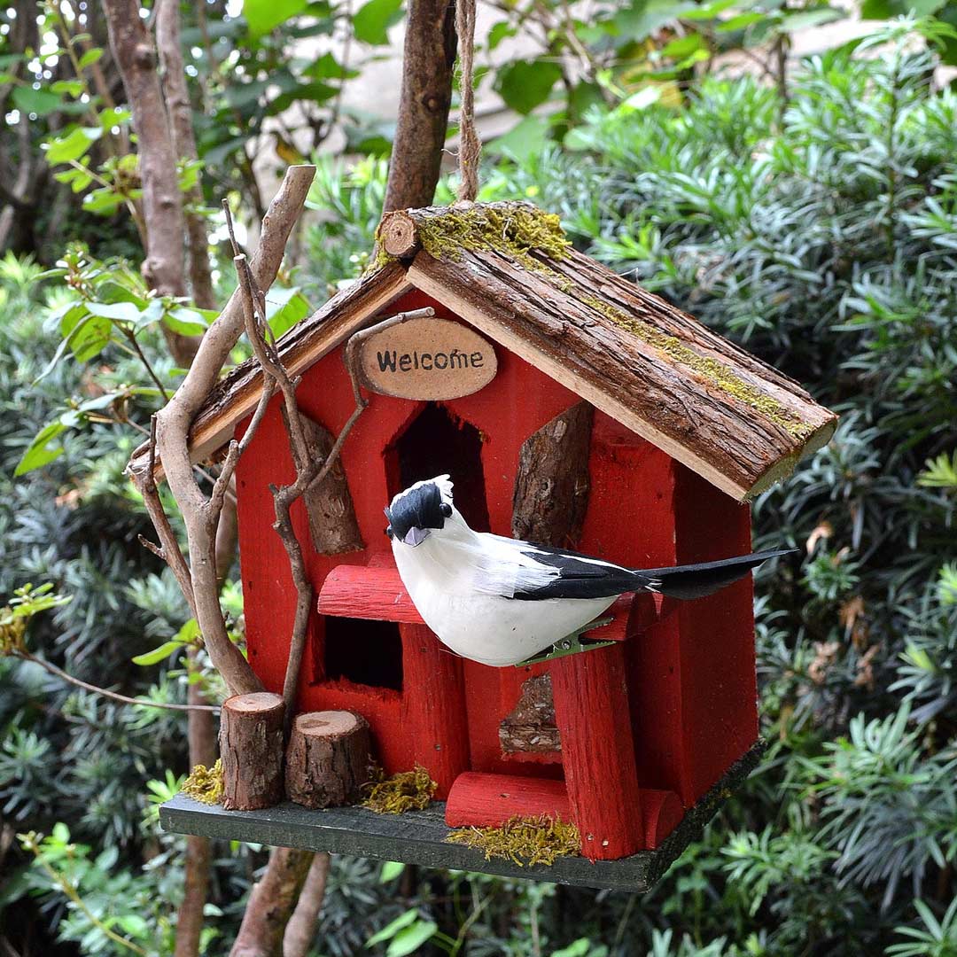 Handmade Wood Birdhouse Feajoy