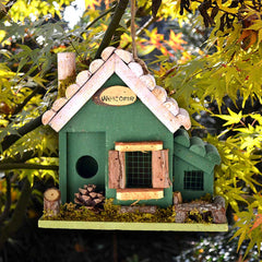 Handmade Wood Birdhouse Feajoy