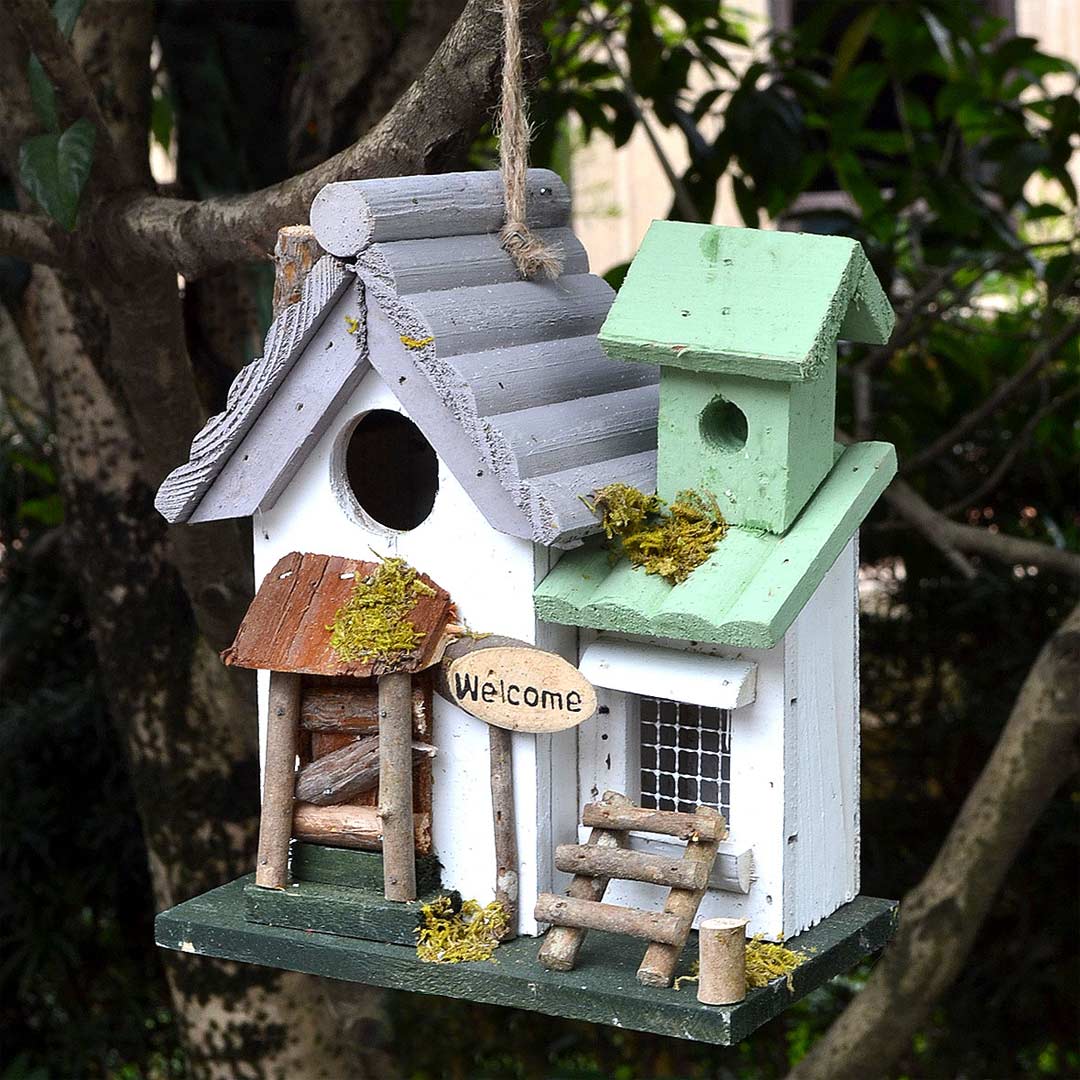 Handmade Wood Birdhouse Feajoy