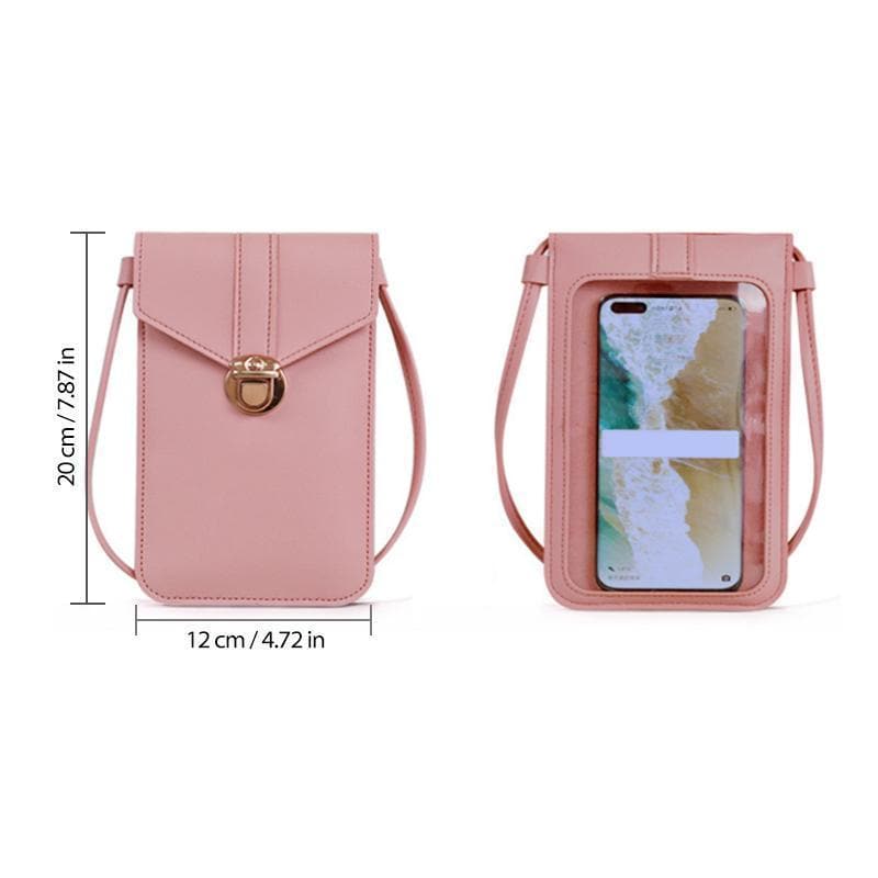 Touchable PU Leather Change Bag sunsetime