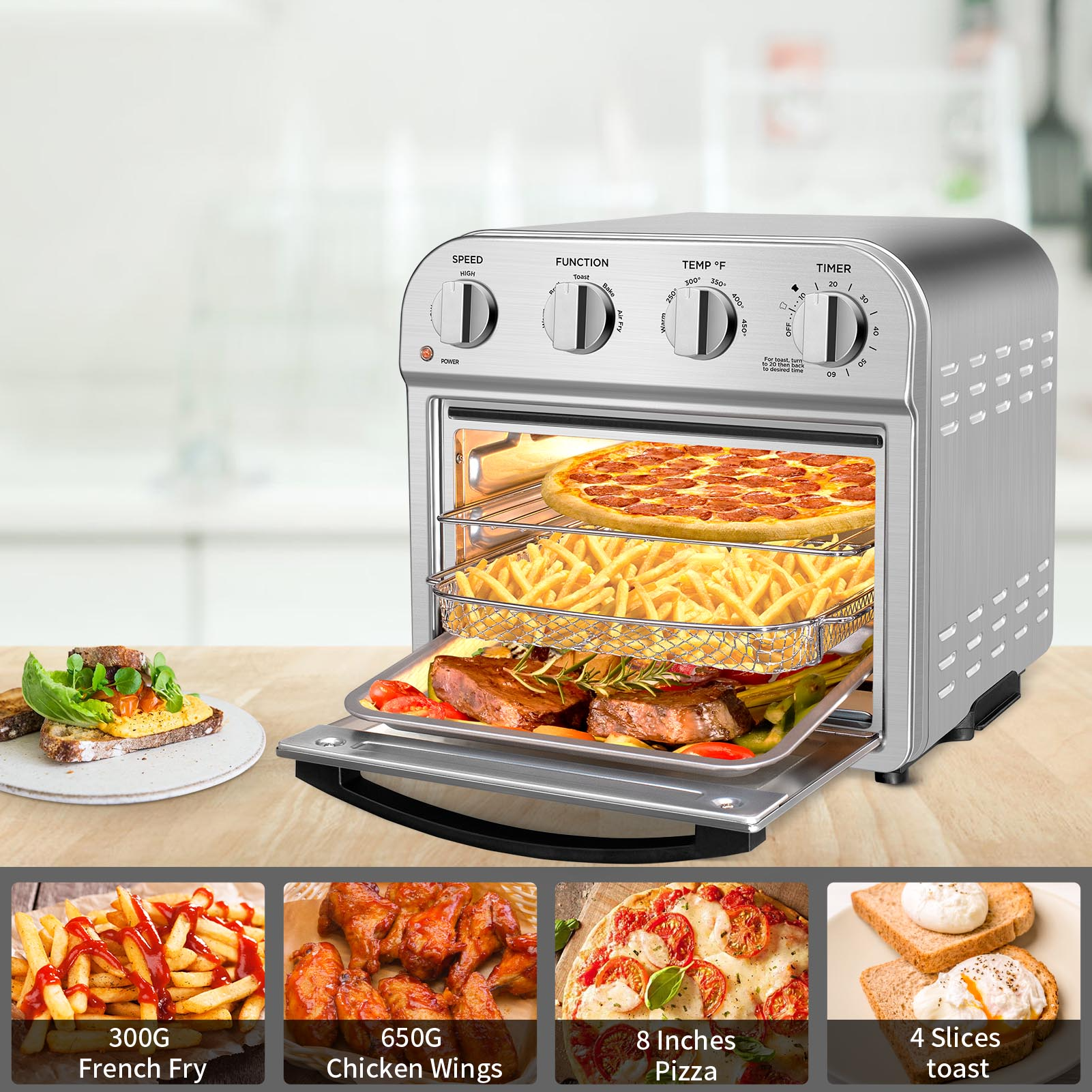 Geek Chef Kitchen Air Fryer Toaster Oven Combo dylinoshop