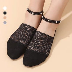 Pearl Lace Socks luckyidays