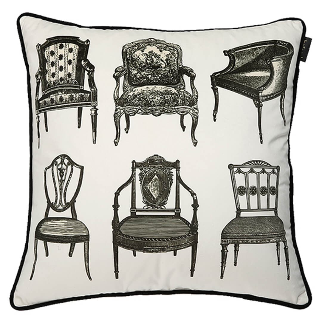 Vintage Chair Print Pillow Cover Feajoy