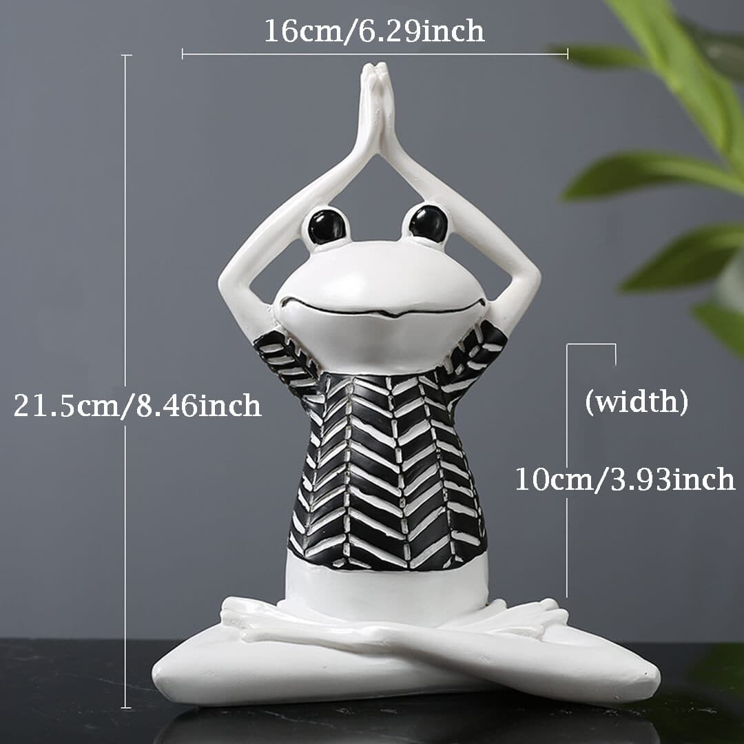 White Yoga/Meditation Frog Feajoy