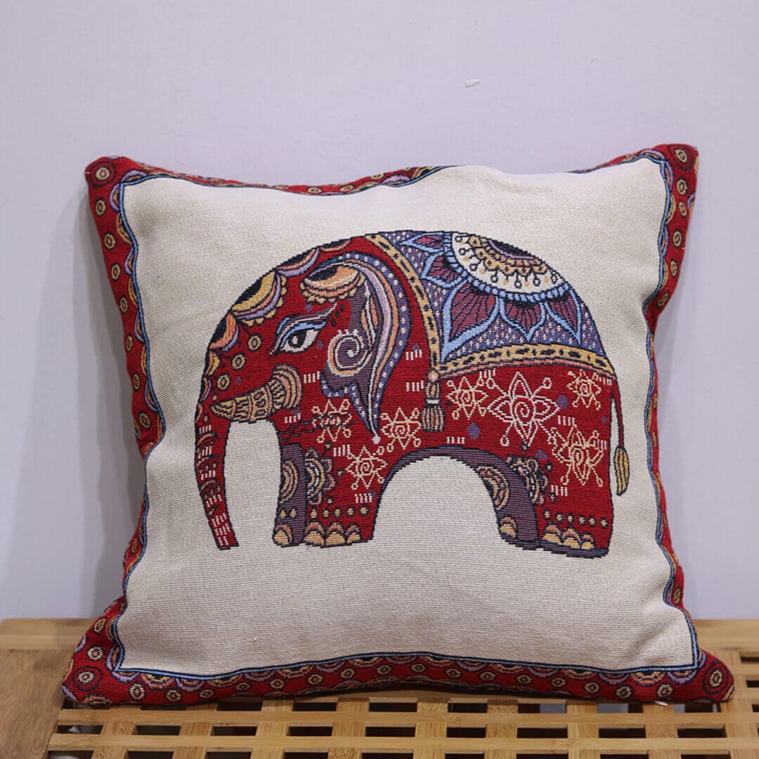 Elephant Double-sided Cushion Cover Feajoy