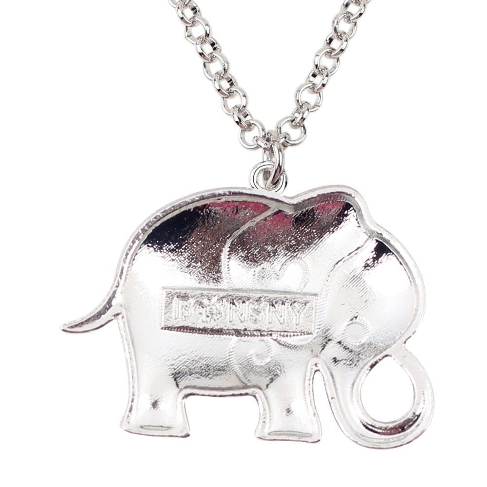 Acrylic An Elephant Cartoon Pattern Necklace Charm Jewelry BJS1146 Touchy Style