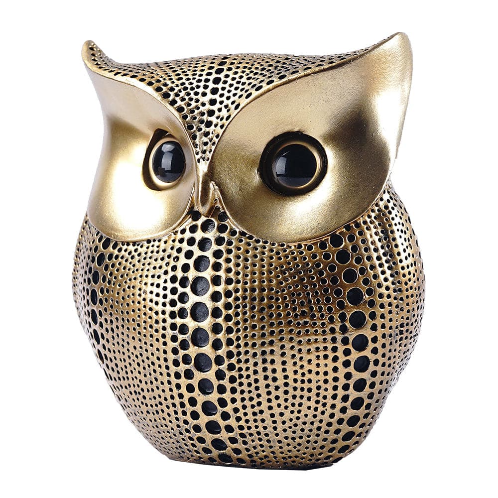 Dots Owl Resin Statues Feajoy