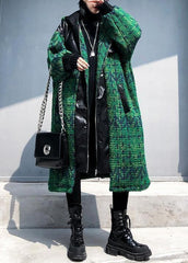 Aesthetic knitted coat trendy plus size green hooded zippered coats AT-TCT191113