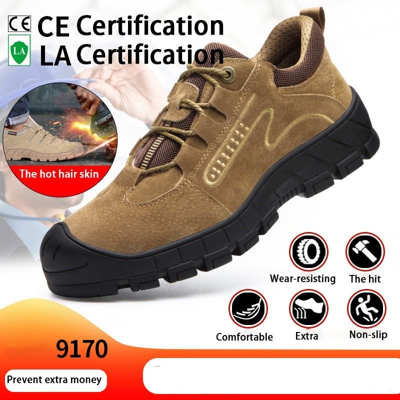 Anti-puncture Safety Casual Shoes For Men AMCS13 Work Sneakers dylinoshop