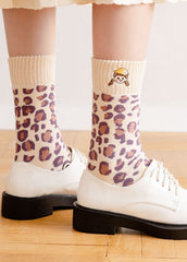 Art Embroidery Paitings Cotton Mid Calf Socks dylinoshop