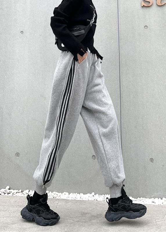 Autumn and winter heavy casual grey sports pants women's loose Harem Pants AT-LPTS201217