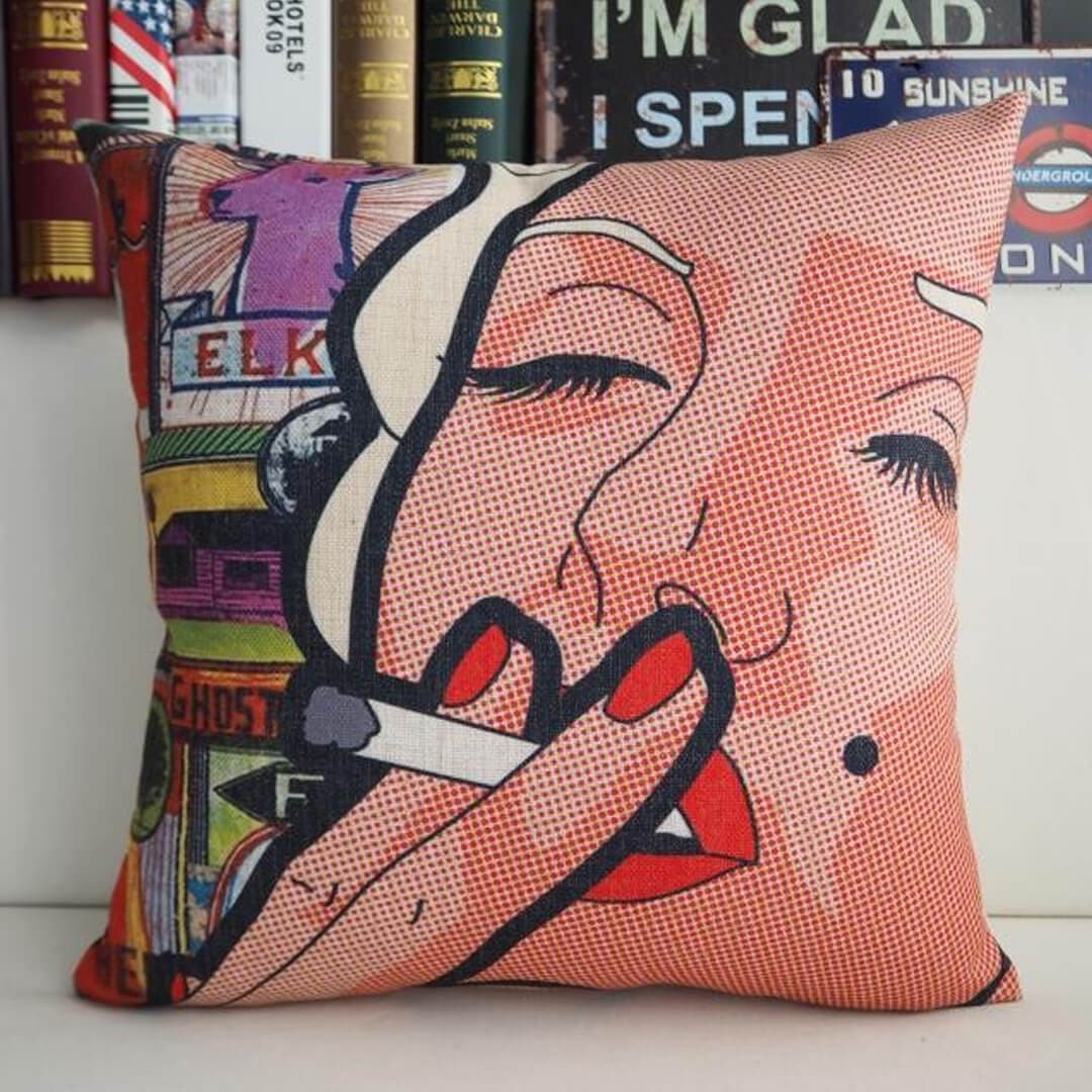 Modern Creative Monroe Pillow Cover Feajoy