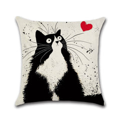 Meow Meow Cushion Covers Feajoy