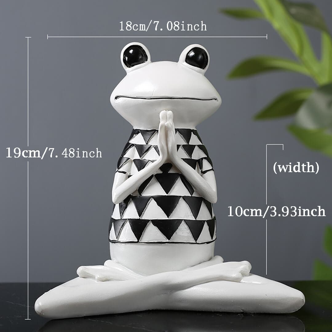 White Yoga/Meditation Frog Feajoy