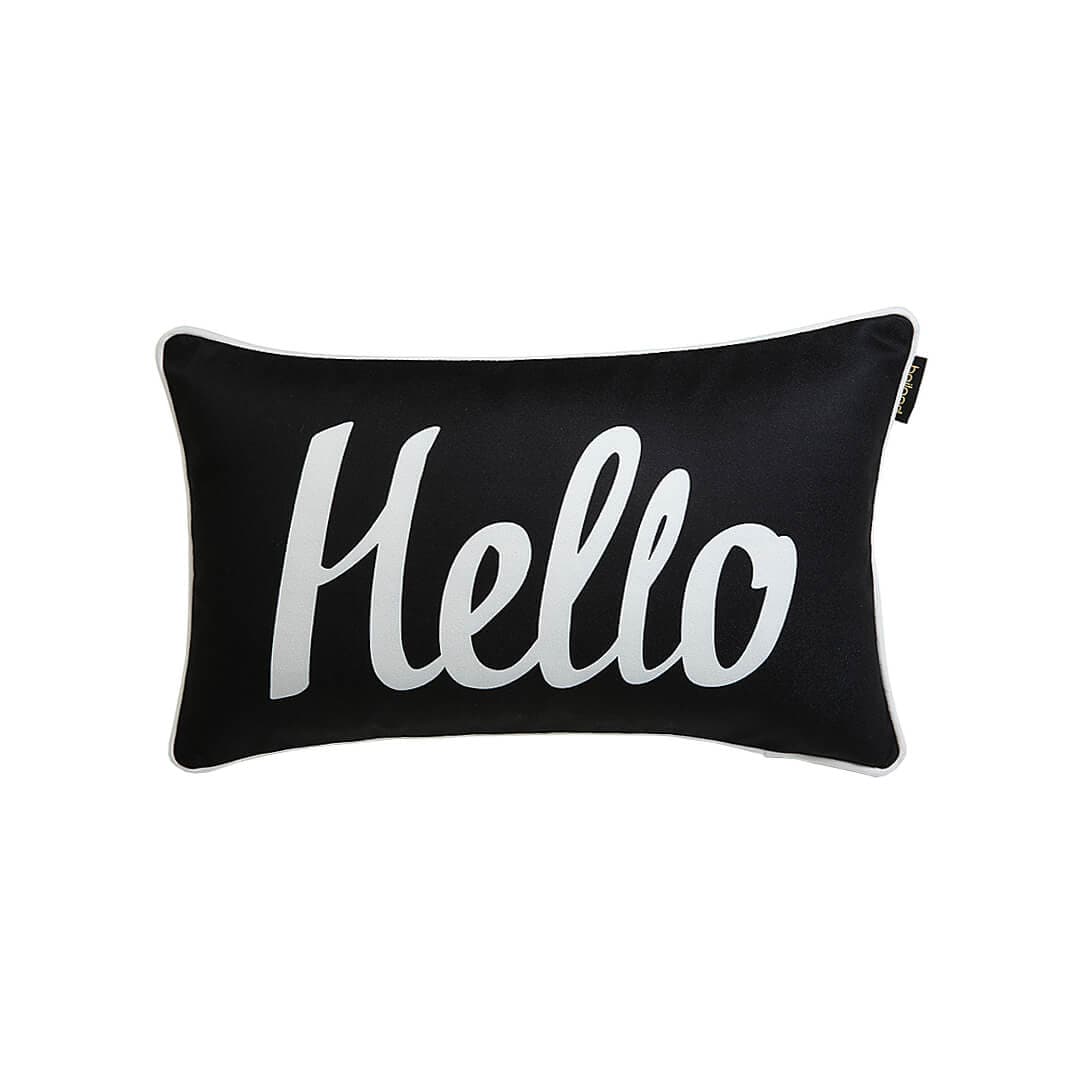 Hello Print Minimalist Pillow Cover Feajoy