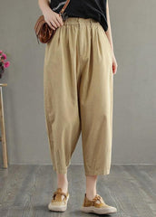 Beautiful Green Cotton Loose Harem Summer Pants GK-LPTS210721