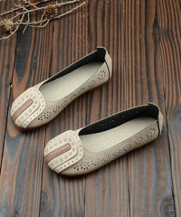 Beige For Women Hollow Out Flat Feet Shoes PDX210712