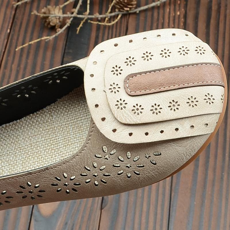 Beige For Women Hollow Out Flat Feet Shoes PDX210712