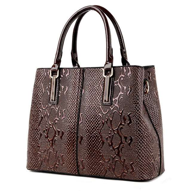 Big Capacity Leather Tote Shoulder Handbag dylinoshop