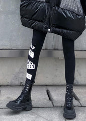 Black leggings female winter large size high waist  nine points feet pants women AT-LPTS191113