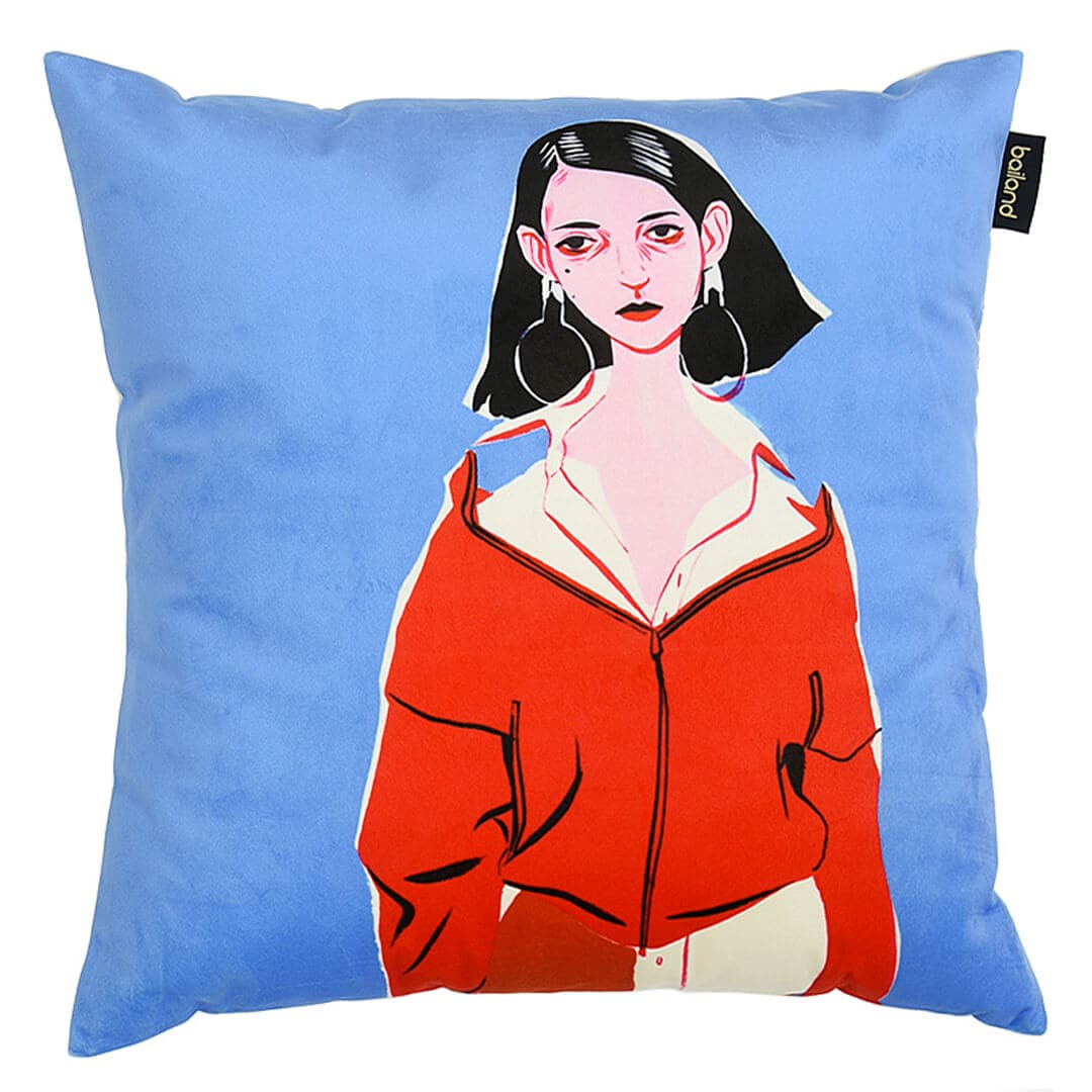 Greenainer Modern Girl Pillow Cover feajoy