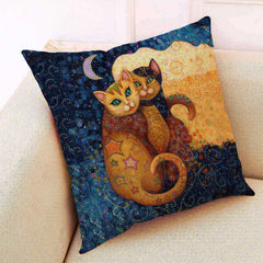 Gustav Klimt Cats Art Pillowcases Feajoy