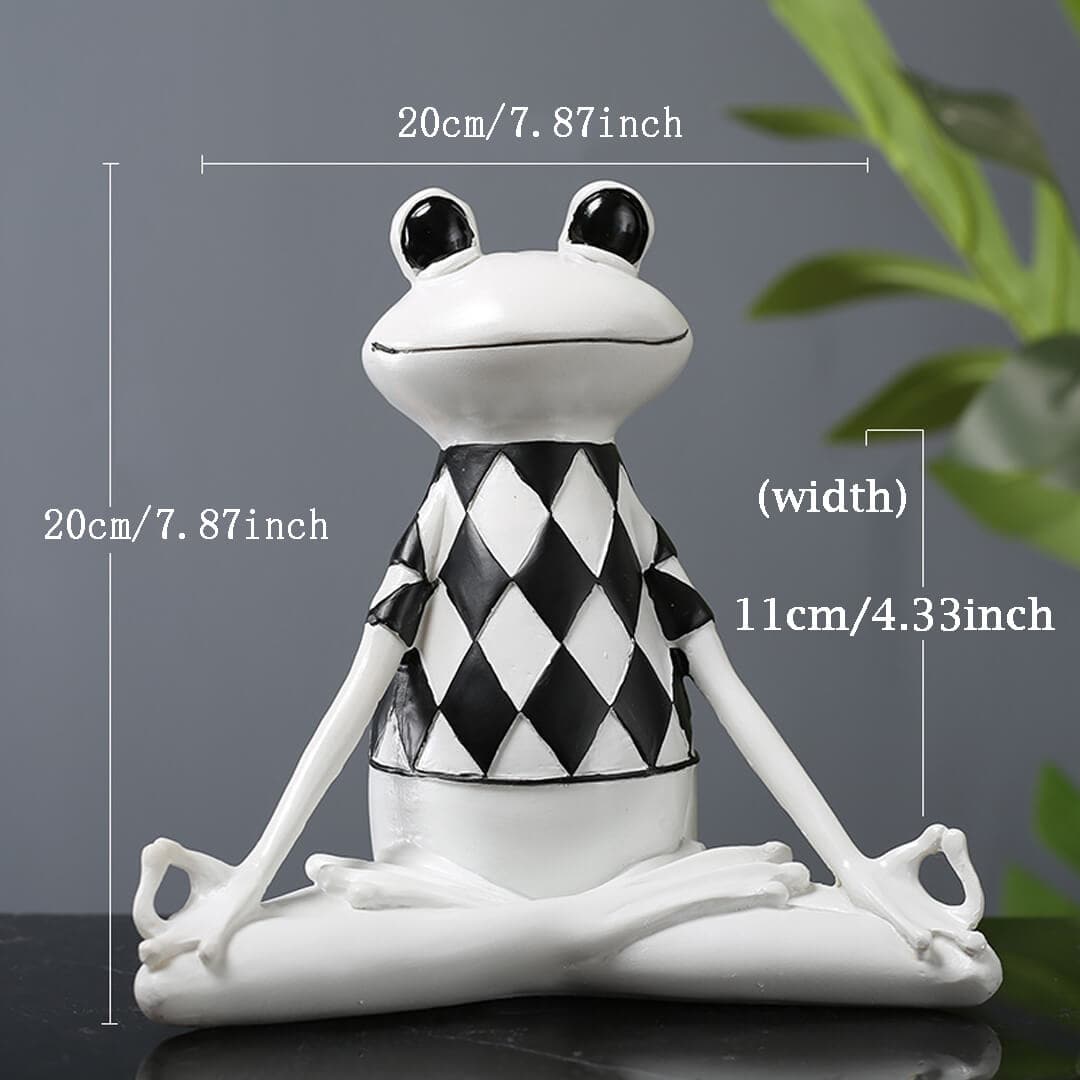 White Yoga/Meditation Frog Feajoy