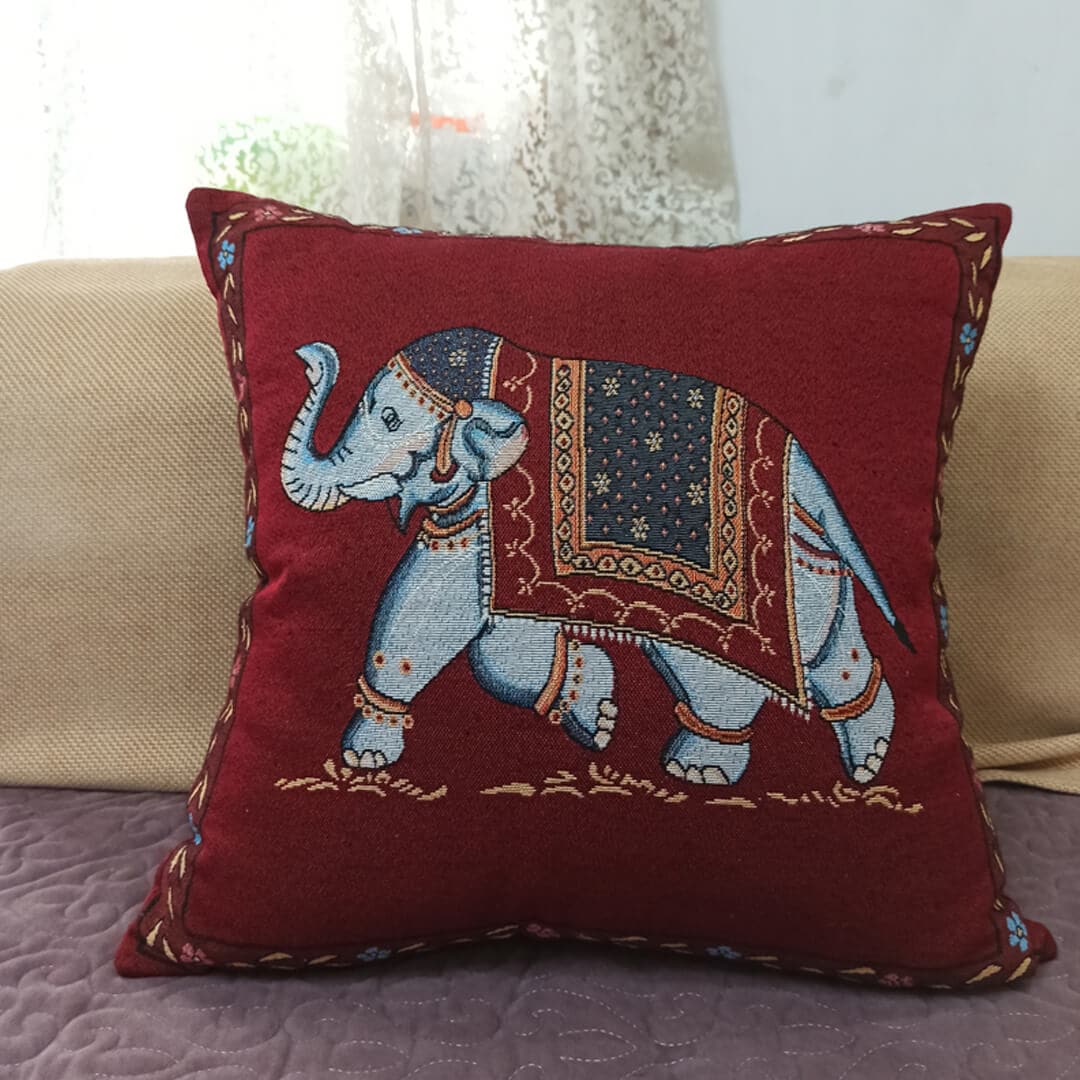 Elephant Double-sided Cushion Cover Feajoy