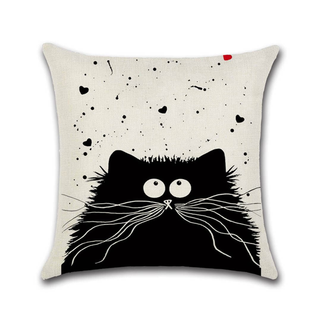 Meow Meow Cushion Covers Feajoy