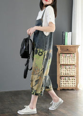 Camouflage printed denim overalls plus size women's casual cropped harem pants JPTS200612